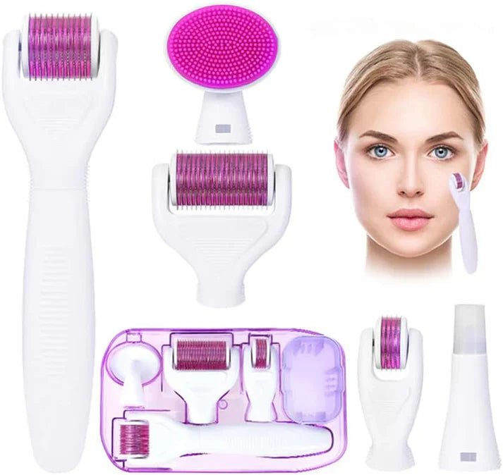 6-in-1 Microneedling Derma Roller Kit